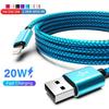 Quick Charge USB Cable For iPhone 14 13 12 11 Pro Max Xs X XR 8 7 6 6s Plus SE 2 Apple iPad Long Wire Data Charger Cord 1m 2m 3m
