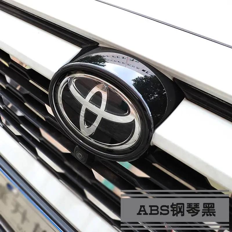 Car Front Frame Mark Grille Cover Trims ABS Grill Emblem Badge Logo Sticker Accessories For Toyota RAV4 XA50 2019-2023 CWH1 b12