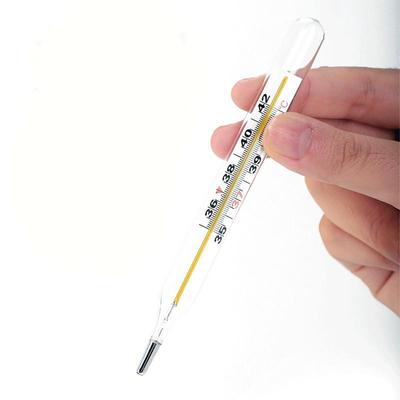 Безртутный нетоксичный классический оральный стеклянный термометр C&F-термометр с двойной шкалой, большой экран, клиническое измерительное устройство, температура лихорадки