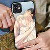 Подсветка bl Аниме Для iPhone 16 15 14 13 12 11 Pro Max X XS MAX Plus Полупрозрачная Черная Чехол для Телефона
