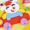 5/10pcs Cartoon DIY EVA Foam Paste 3D Stickers Creative Handmade Picture Filling Sitckers Artistic Paper Pasting Painting Cards