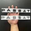 XYZ1 For PASSAT Font Letters Emblem Car Styling Refitting Middle Trunk Logo Badge Stickers for VW Chrome Glossy Black