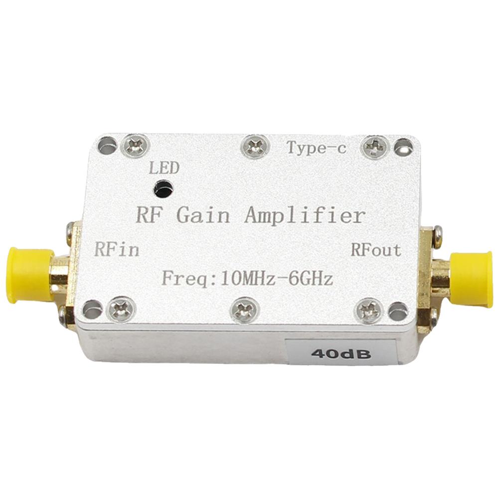 10MHZ-6GHz LNA High Flatness Receiver Amplifier with SMA RF Drive RF Amplifier Drone Image Transmission Hackrf One GPS Radio FM
