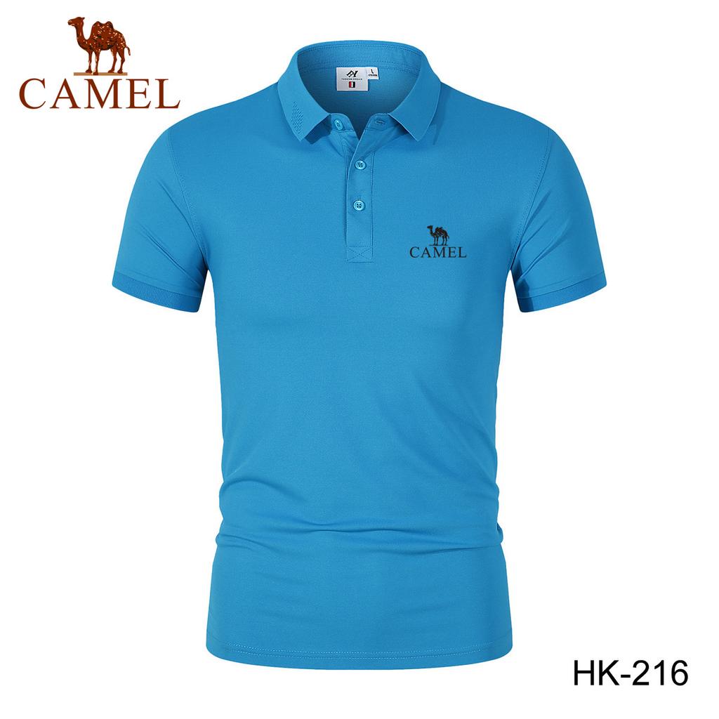 2024 Spring/Summer Men's New Moisture Wicking Quick Drying Solid Color Polo Shirt Embroidered Polo with Polo Collar
