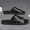 Luxury Men's Slippers Handmade Cowhide Leather Slippers Non Slip Flat Slippers for Men Designer Slipper Chanclas Hombre