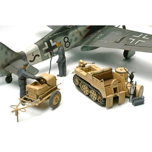 Tamiya 1/48 Военная миниатюра Серия №33 Немецкий армейский самолет-тягач Kettenkrad Набор для буксировки Пластиковая модель 32533