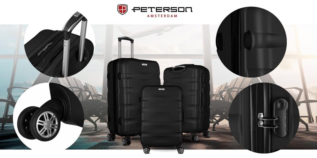 Medium-sized ABS+ suitcase - Peterson