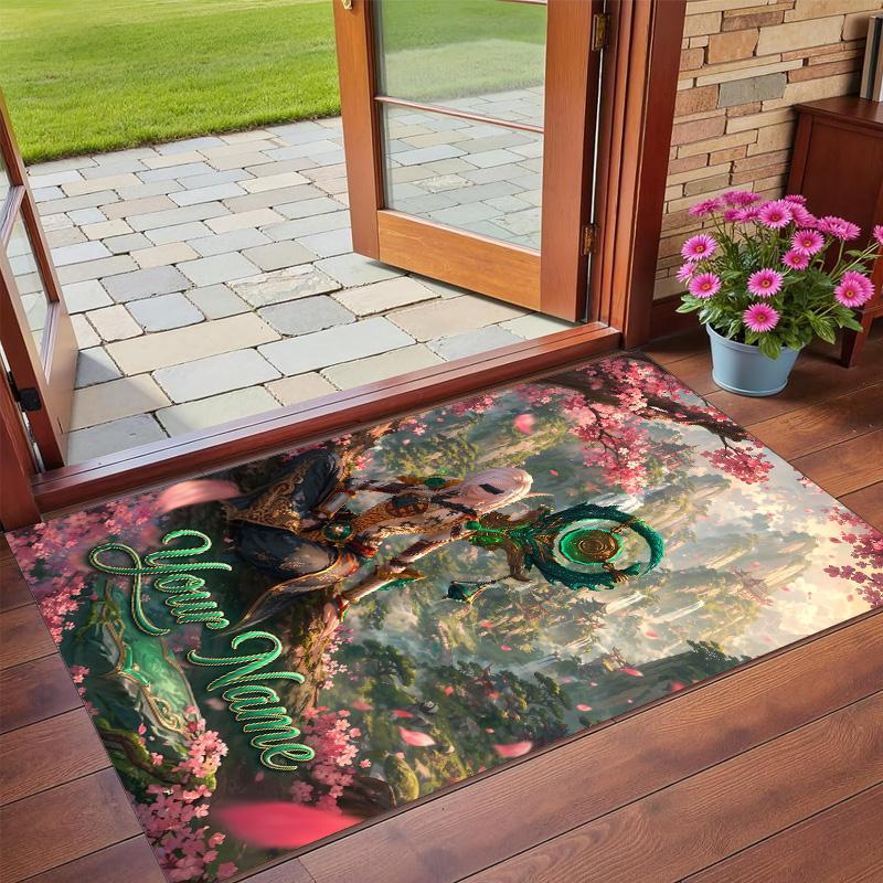 Crystal Velvet Rug Custom Name Text, Soft Non Slip Floor Mat Home DecorWorld of Warcraft