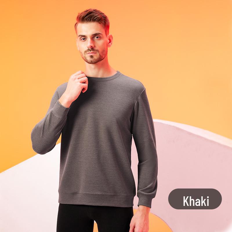 Men's Lyocell Tencel Cashmere Antibacterial Thermal Undershirt Sweater