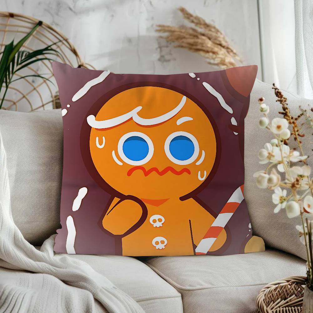 Аниме Cookie Run K-Kingdom Персонализированная наволочка для подушки Детская спальня Декор для дикой вечеринки Наволочка Подарок на день рождения ребенка