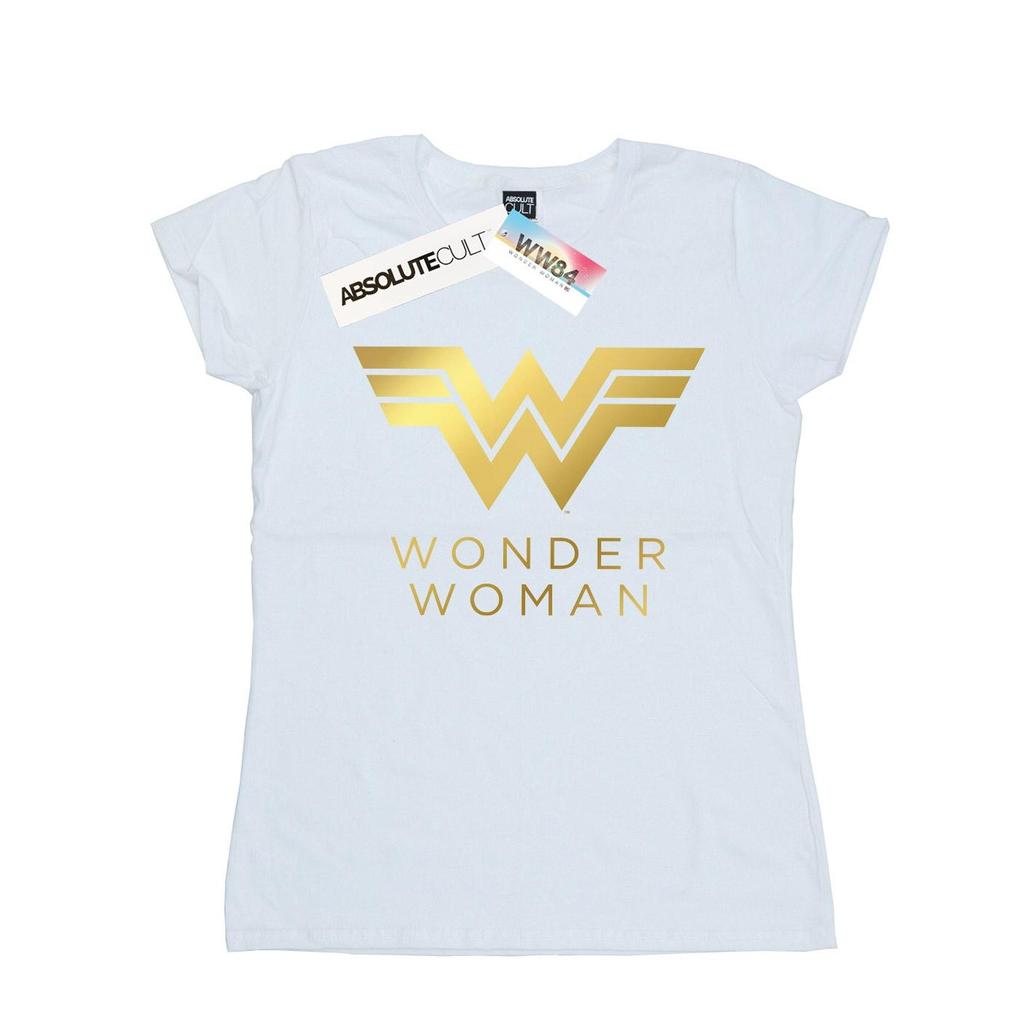 DC Comics Womens/Ladies Wonder Woman 84 Golden Logo Cotton T-Shirt