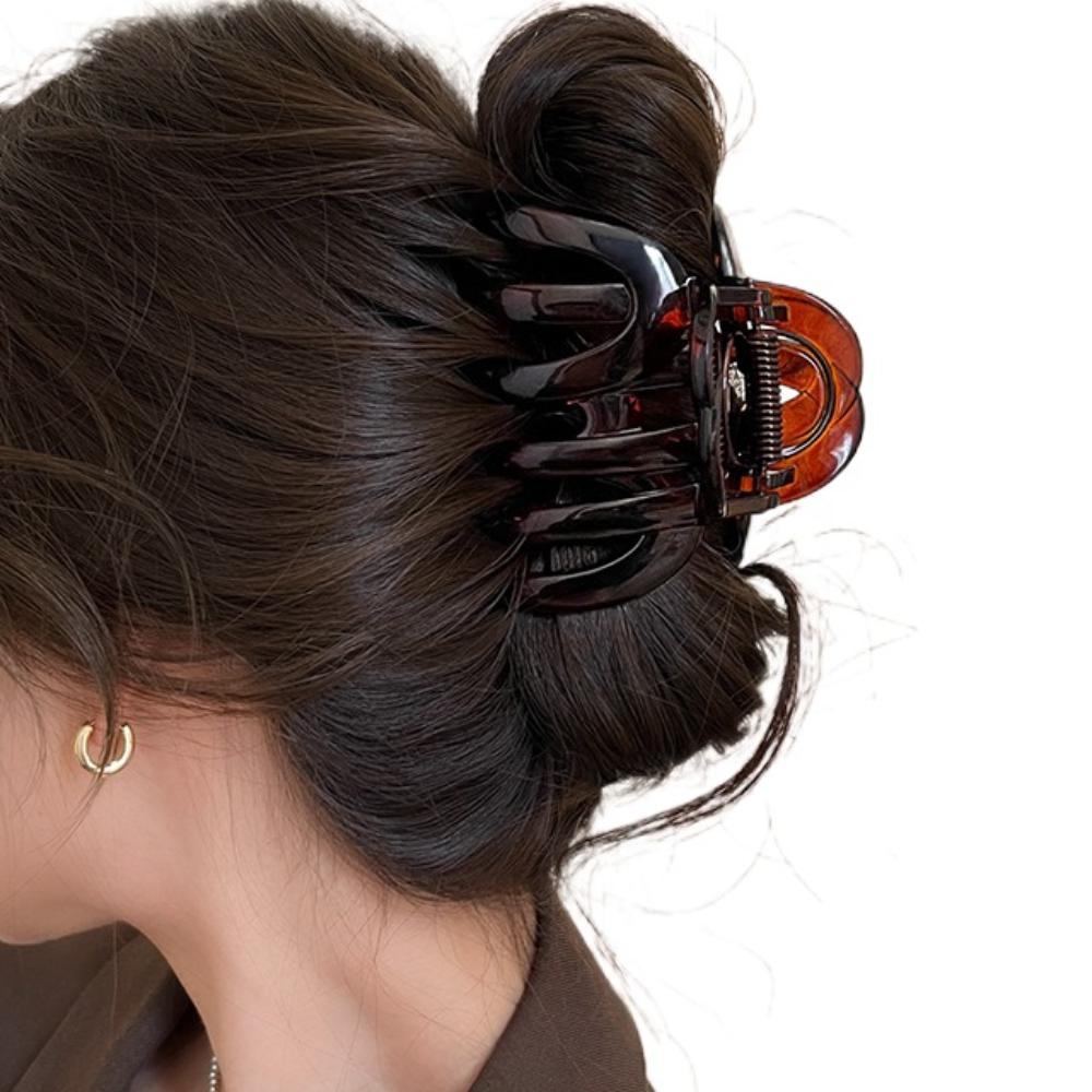 Funny Pumpkin Hair Claw Large Shark Clip Simple Hair Grab Daily