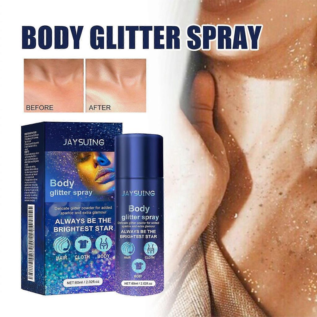 Jaysuing Shimmer Spray Party Atmosphere Brightening Glitter Highlighter Spray