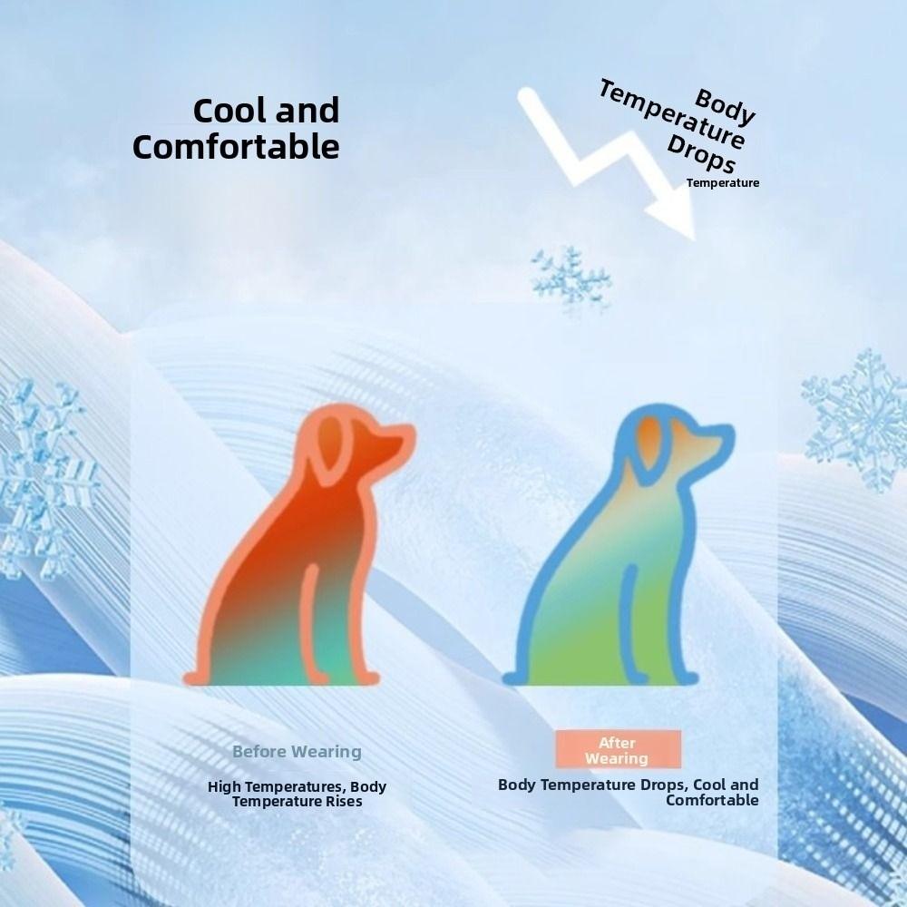 Fashionable Thin Dog Cooling Vest Sleeveless Soft Pet Sunscreen Clothes Breathable Cat Ice Silk Shirt Summer