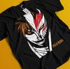 Bleach Anime Tshirt Ichigo Bankai T-Shirt Aizen Yhwach Tee Zaraki Kenpachi Shirt