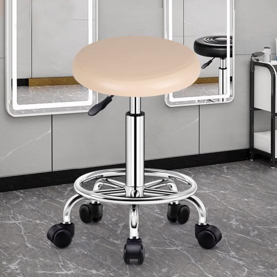 Чехол для вращающегося табурета с эластичной лентой, противоскользящий, водонепроницаемый, из искусственной кожи, устойчивый к маслу и теплу