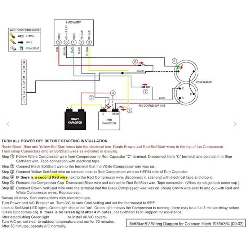 Комплект плавного пуска для кондиционера RVs, трейлеров, кемперов. Обеспечивает легкий запуск кондиционера от небольшого генератора.