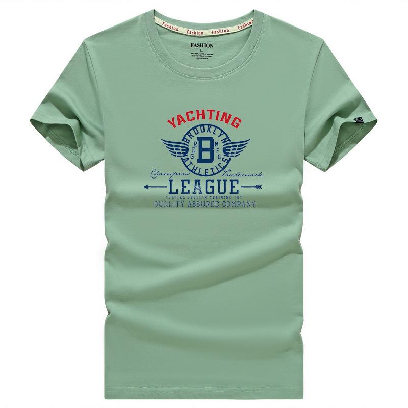 QICED Men's Short Sleeve Bottom Shirt Top Loose Trend O-Neck T-shirt