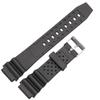 18mm 20mm 22mm For Casio Watchbands PU Black Watch Band Replace Electronic Wrist Sports Straps