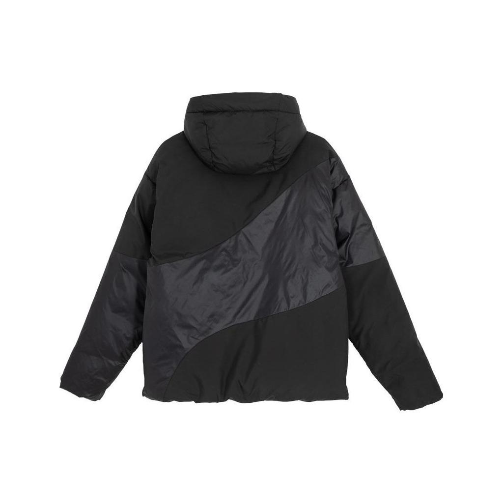 Puma Ig Cat Hooded Down Puffer Jacket Color Block Casual Loose Fit Men Jacket Black 622148-01