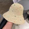 Women's Summer Hat Fisherman Cap Sunshade Beach Accessories Bucket Hat Seaside Holiday Sunscreen Wide Brim Sun Hat Sunhat New
