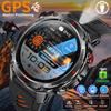 GPS Спортивные водонепроницаемые умные часы для мужчин 1,46” HD Full Touch Screen Батарея 500 мАч Фонарик Компас Bluetooth-звонки Смарт-часы