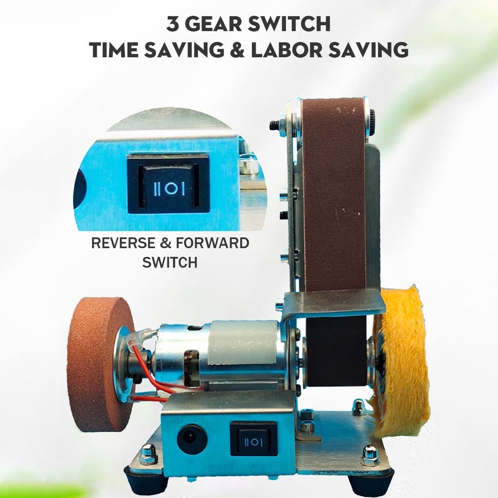 220 В мини электрическая ленточная шлифовальная машина DIY полировальный шлифовальный станок резак для заточки кромок многофункциональная шлифовальная машина 10 шт. ремень