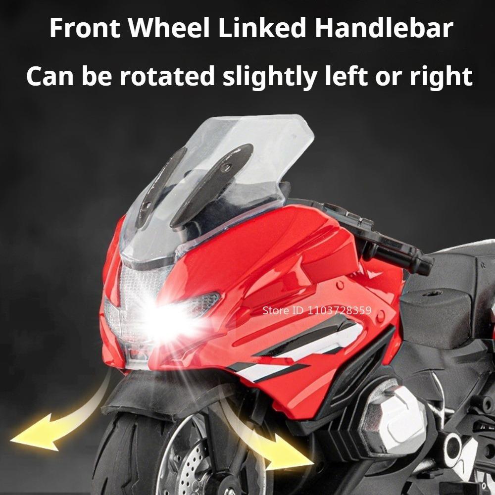 1:14 R1250RT R1250RT-P Миниатюрная модель Игрушечные мотоциклы Сплав Литье под давлением Звук Свет Амортизация Резиновые шины Полицейские мотоциклы