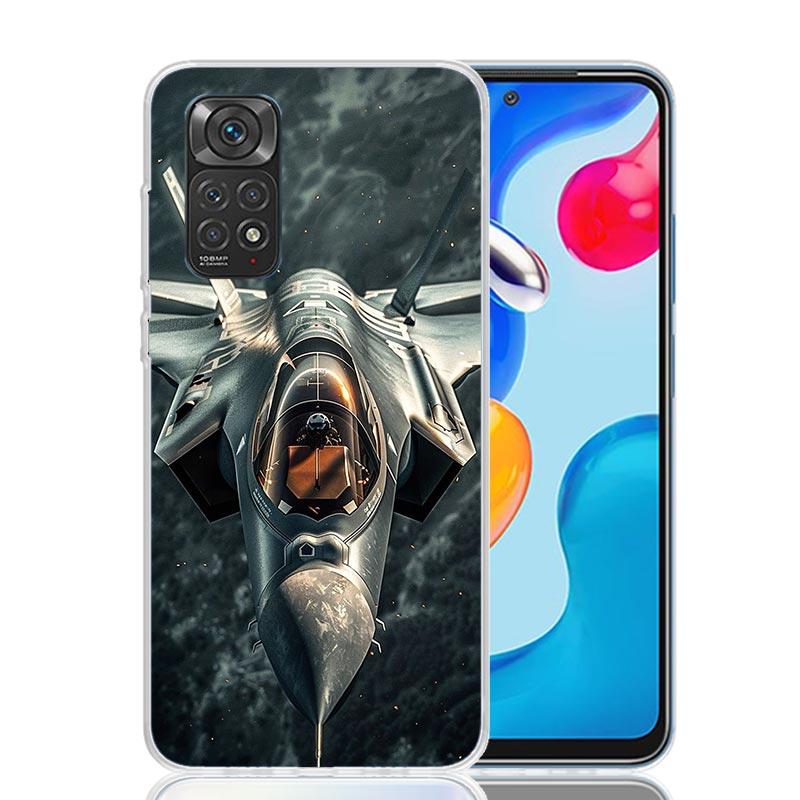 Крутой чехол для телефона с изображением самолета для Xiaomi Redmi Note 15 14 13 12S 12 Pro Plus 11S 11E 11 11T 10S 10 Арт Мягкий чехол с рисунком Re