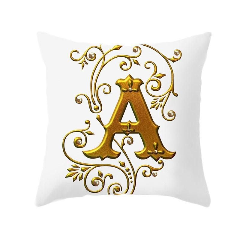 45x45 см золото 26 английских букв Роскошная декоративная наволочка для дивана и сиденья наволочка для свадебной вечеринки домашний декор держать наволочку
