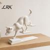 Современное Минималистичное Украшение для Дома 3D Печатная Фигурка Кошки Собаки, Лестничная Фигурка Животного, Аксессуар с Матовой Текстурой Формы Кошки/Собаки, Ступенька, Художественный Настольный Декор
