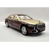 Изысканная литая модель Maybach Mercedes-Benz S680 - 1:Роскошная копия масштаба 1:24, двухцветная: золотой и винный