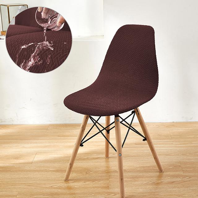 Водостойкие жаккардовые чехлы на стулья из спандекса, спинка, чехол для сиденья для гостиной, офиса, бара, банкета, украшение, пылезащитный чехол, 1 шт.