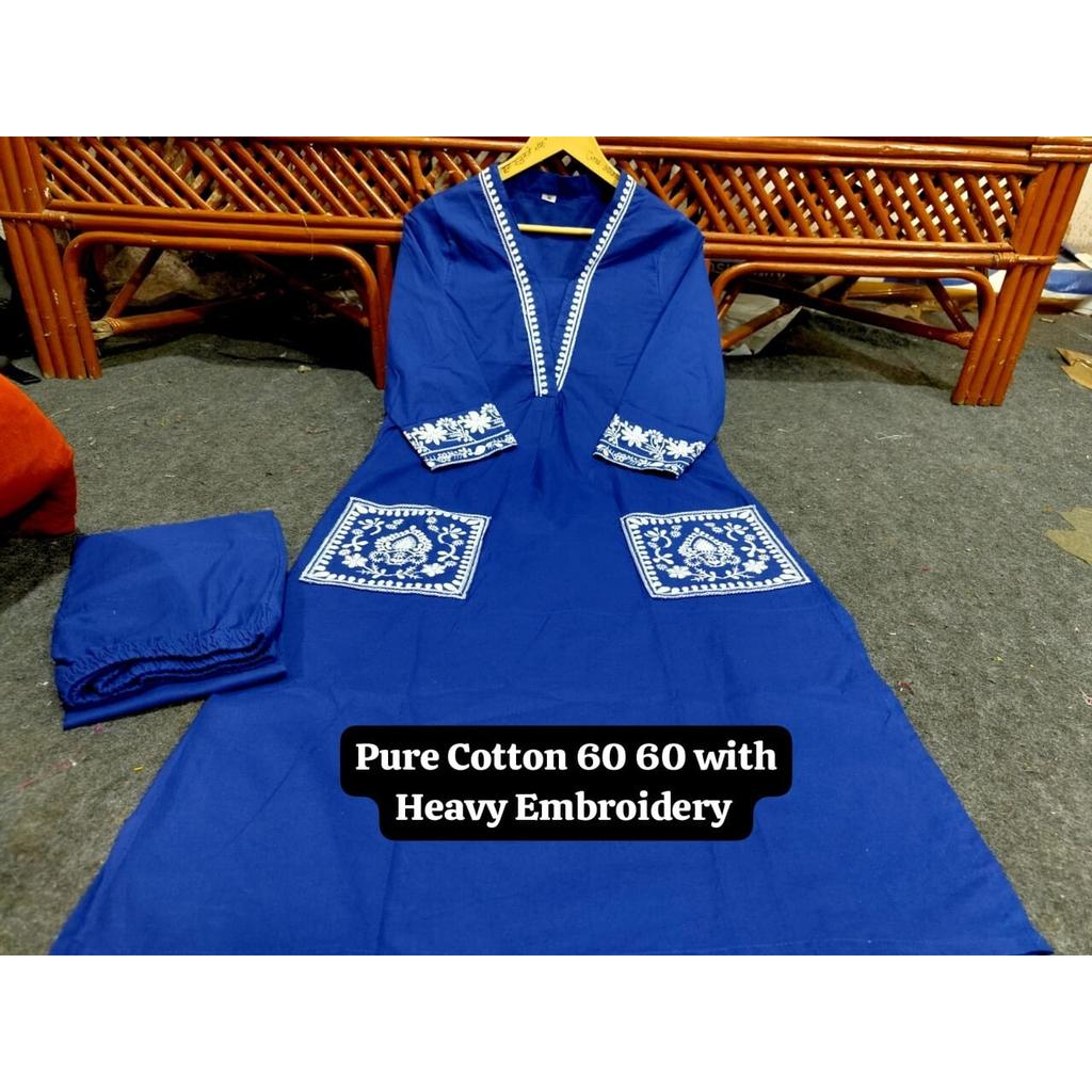 Women Bollywood Cotton Kurta Pant Set Party Wear Top Tunic Designer Kurti Dress VSO-1732 C