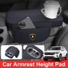 Leather Car Center Console Armrest Cushion 2 Cup Holder For Lamborghini LP570 LP610 Urus LP700 LP770 Gallardo Aventador Keyring VV3