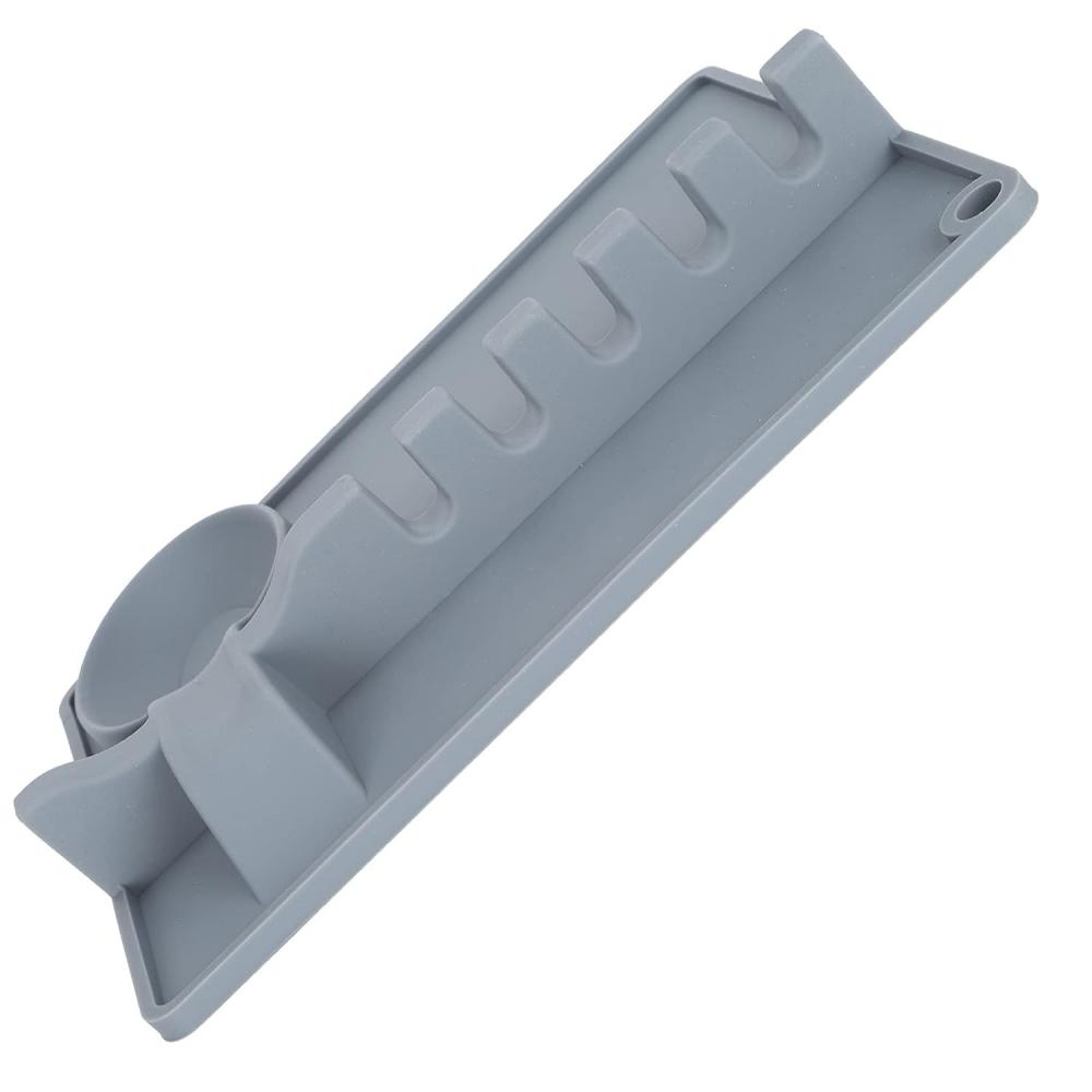 Силиконовая подставка для кухонных принадлежностей с поддоном для капель; Подставка для ложки для плиты; Ложка отдыха; Большая подставка для ложки; Силиконовая ложка отдыха; Подставка для кухонных принадлежностей