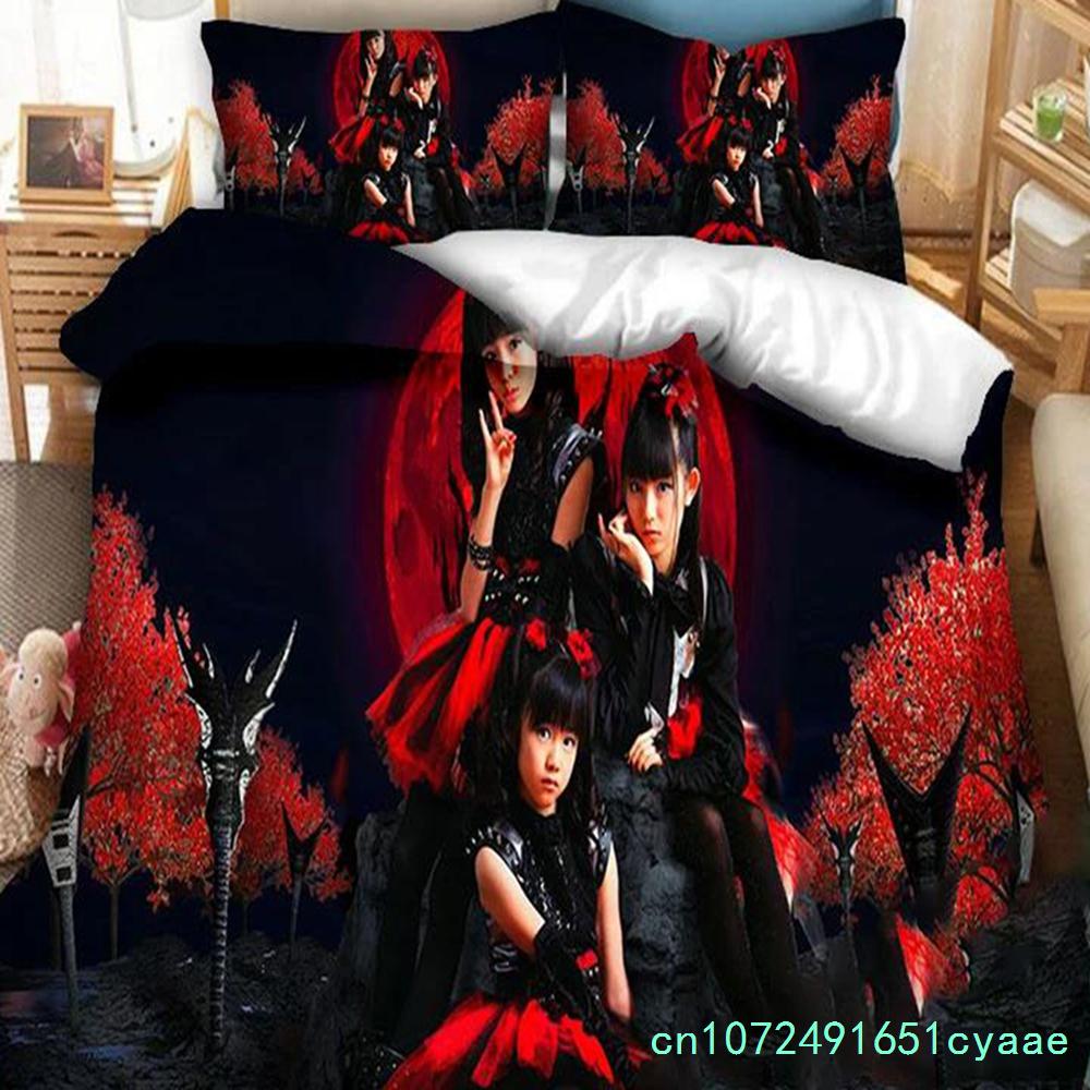 3D Печатный Комплект Постельного Белья Группы Babymetal Наволочка Пододеяльник Двуспальный Полуторный Полный Евро Кинг Взрослый Детский Постельное Белье Чехол для Одеяла