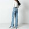 Весна 2022, женская мода с высокой талией y2k, женские широкие джинсы, мешковатые женские джинсовые капри, прямые брюки, джинсовые брюки для мамы