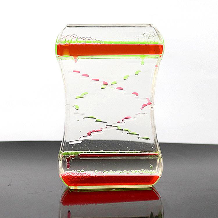 Творческий масляный шарик-капля, скользящий, двухцветный, жидкий, водяной, масляный шарик, песочные часы, спортивный, пузырьковый, декомпрессионный, игрушка, таймер, украшение для рабочего стола