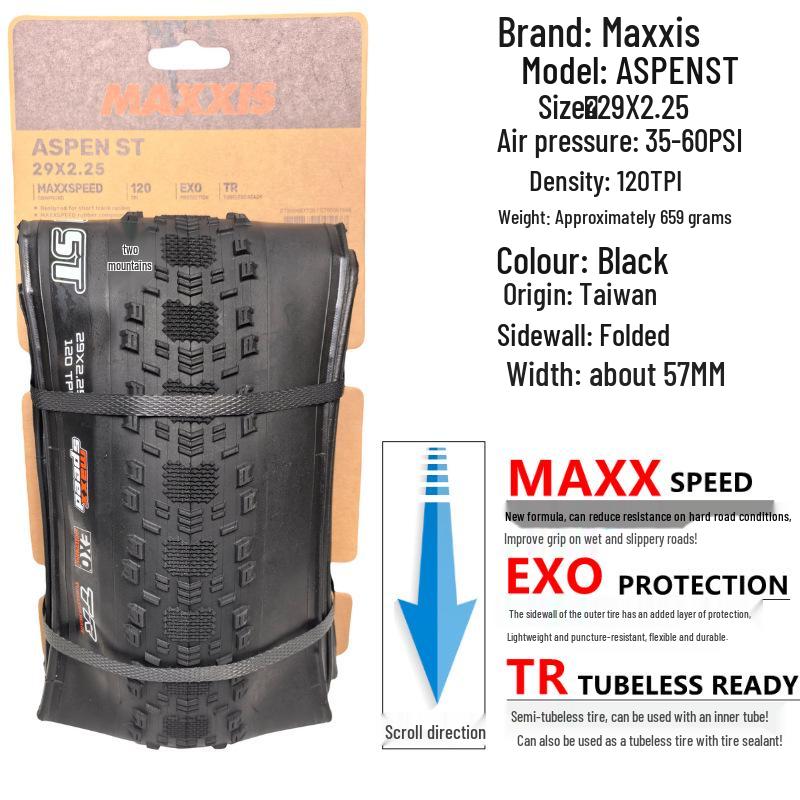 MAXXIS Aspen 27.5/29x2.1 MTB Складная Внедорожная Бескамерная Покрышка 650B