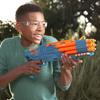 Ручной бластер Hasbro Nerf Elite Ranger стреляет из ствола, вмещающего 5 патронов, в комплекте 10 официальных настраиваемых губчатых дротиковых насосов Nerf Elite F4186