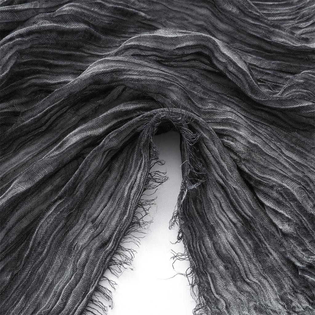 Fashion Crinkle Cotton Linen Scarf for Men Women Soft Warm Pashmina Short Tassel Scarves Male Accessories Bufandas Shawls