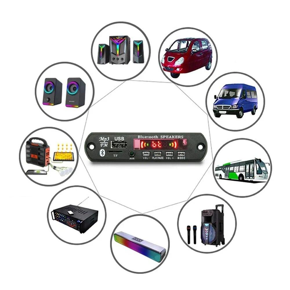 Модуль Bluetooth-приемник 12 В WMA MP3 декодер плата автомобильный аудио динамик плата USB TF FM-радио модуль с пультом дистанционного управления