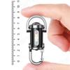 Mini USB Rechargeable LED Flashlight Keychain Portable Waterproof Camping Pocket Lamp Keyring Hanging Light Outdoor Gear