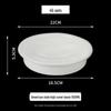 Thickened Milky White Disposable Round Lunch Box with Lid - Perfect for Takeaway and Snail Noodle Soup, Free Shipping