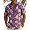 Casual Homewear Men's Shirts Tribal Ocean Printing Short Sleeved Shirts Summer Men's and Women's Fashion Holiday Shirt