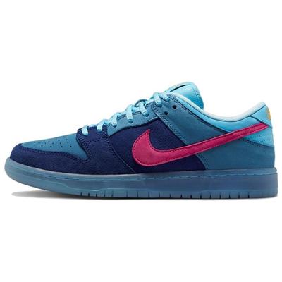 Run The Jewels x Dunk Low SB 4/20 Унисекс Кроссовки Синий Глубокий Королевский Синий Активный Розовый DO9404-400