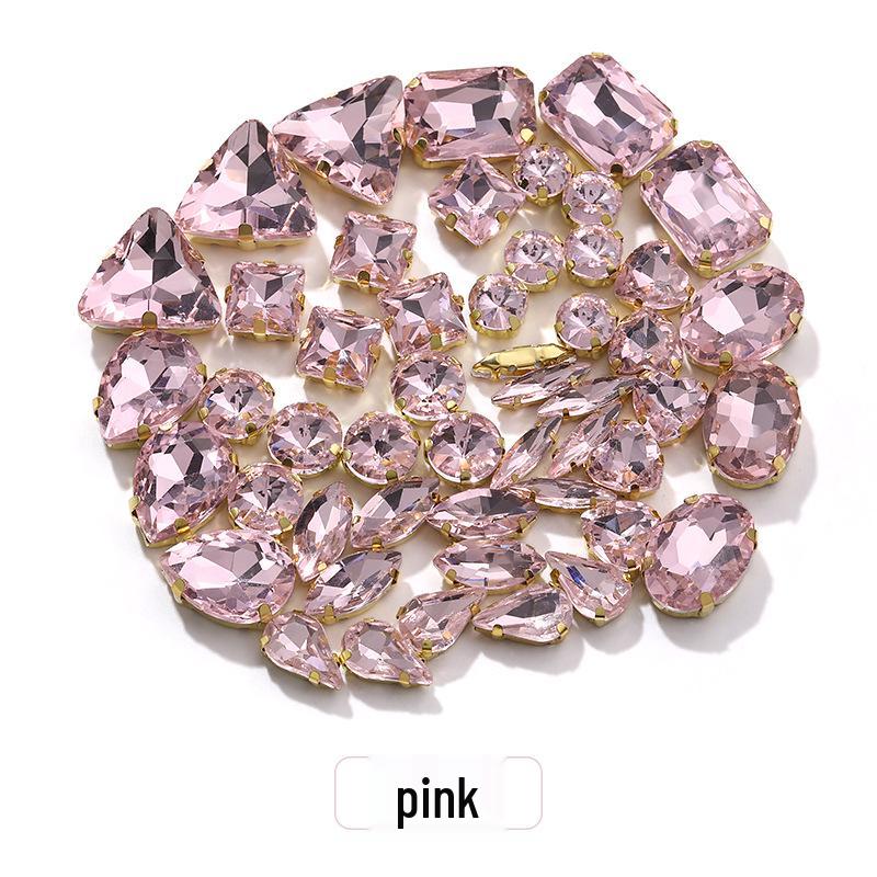 Пришитые вручную смешанные хрустальные стразы-когти для свадебного платья и аксессуаров для браслета