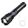 (Мишель11)Мощный светодиодный фонарик XHP50 Torch USB Перезаряжаемая водонепроницаемая лампа Ultra Brigh