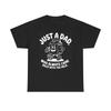 Just A Dad Funny Graphic T Shirt Vintage Jokes Unisex Heavy Cotton Tee